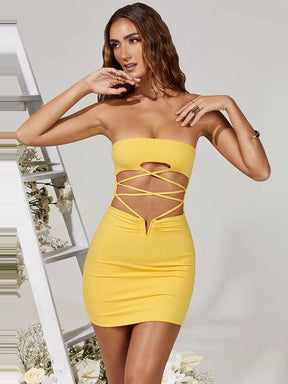 Vestido Feminino Curto Para o Verão - Envoltório